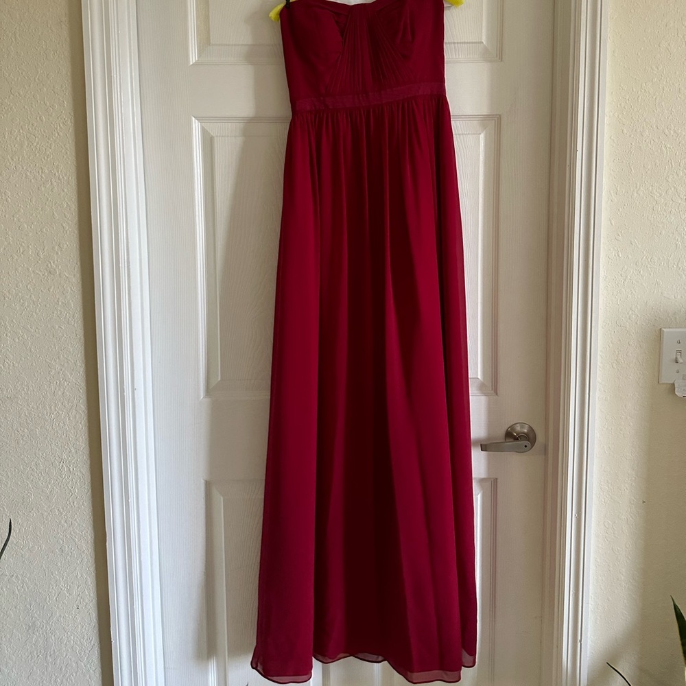 Red wedding guest dress